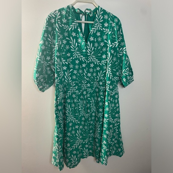 NWT Draper James|| Terrie Tie Back mini Dress in Embroidered Floral.Size 1X.Boho - Picture 2 of 11